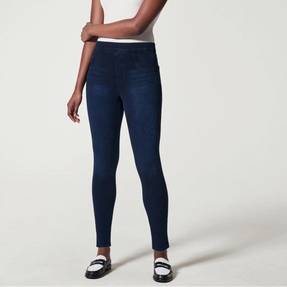 SPANX Jean-ish Ankle Leggings Twilight Rinse - Picture 1 of 12